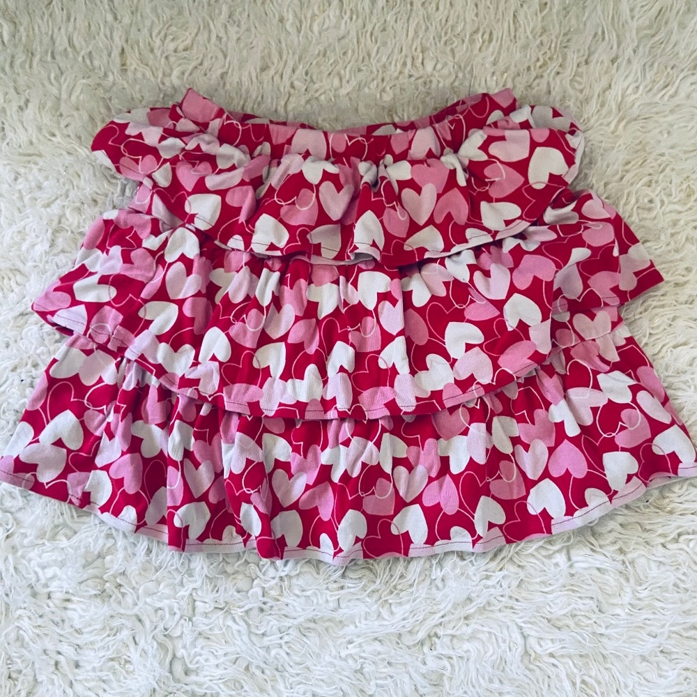 Girls valentine skort